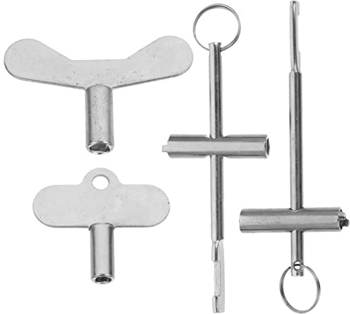 NUOBESTY Chiave Contatore Acqua Chiave Termosifone Multiuso Lega Zinco Robusta Durevole Sfiato Aria Idraulica Attrezzi Impianto