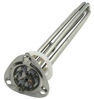 TUBO CALENTADOR DE INMERSIÓN DE ACERO INOXIDABLE CON BRIDA TRIANGULAR DE 63 MM, ELEMENTO CALENTADOR DE AGUA DE 220 V/380 V, APTO for LAVAVAJILLAS, DISPENSADORES DE AGUA Y EQUIPOS COMERCIALES DE AGUA C