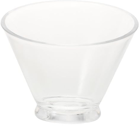UTHCLO Saladier Transparent Incliné De Style Bol à Dessert Bol à Collation Récipient De Service Pour Aliments