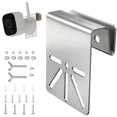 Soporte de Acero Inoxidable, Soporte Camara Vigilancia, Soporte de Cámara de Seguridad Solar Resistente A La Intemperie, Instalación Sin Taladro Compatible con Cámaras Domo