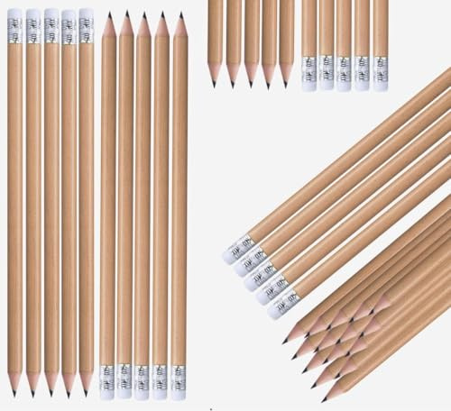 200 Matite in legno naturale con gommino ottime da personalizzare e usare come gadget promozione azienda regalo pubblicità negozi, associazioni, scuole perosnalizzate marchio logo testo