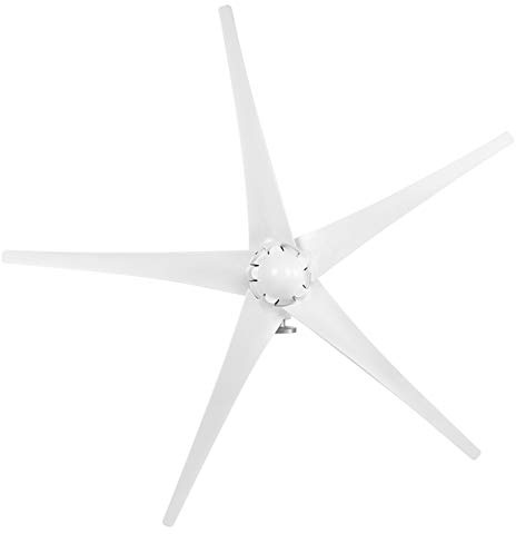 FTVOGUE Kit d'éolienne 800W avec 5 Pales en Fiber de Nylon, Petit Générateur éolien pour Camping-car, énergie Solaire, Bricolage, 12V, Faible Vitesse de Démarrage (48V)