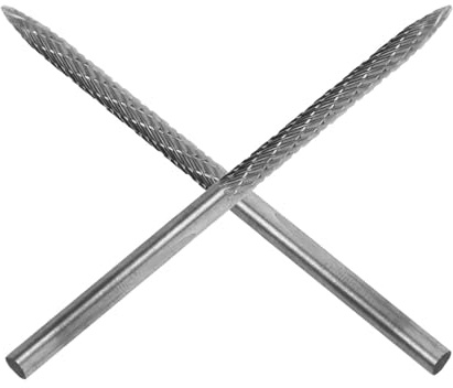 TOVINANNA Punta da Trapano in Acciaio al Carbonio 3 MM per Alesatore Pneumatici, 2 Pezzi, Strumento di Riparazione per Forature su Auto, Biciclette e Macchinari Agricoli, Utensile Compatto