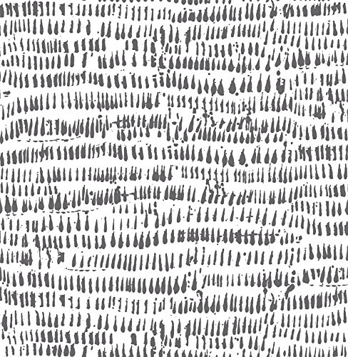 NuWallpaper NU2678 Kylver Peel & Stick Wallpaper, Charcoal