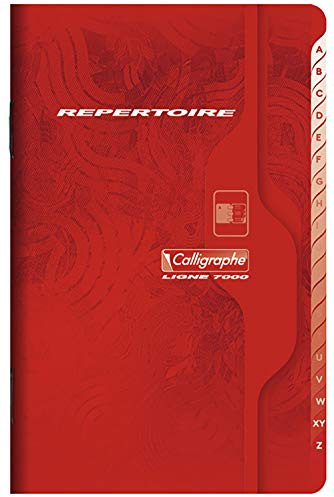 Calligraphe 841C Lot de 10 Répertoires Agrafés (une Marque de Clairefontaine) - 11x17 cm - 96 Pages Petits Carreaux - Papier Blanc 70 g - Couverture Carte Recyclée Vernie - Couleurs Aléatoires