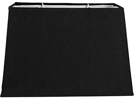 OSTARIA 98426 Abat-jour Rectangle Culot E27 H20cm Noir Dim : 30x14.5xH20cm