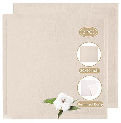 Telas Filtrantes Reutilizable, 2 Piezas 50 x 50 cm Paño para Queso, Tela de Vapor de Cocina, Filtro de Leche en la Cocina del Hogar