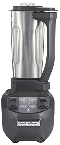 Hamilton Beach Licuadora de bebidas ® Rio®, HBB255S-CE, 1,6 HP, recipiente de acero inoxidable de 0,95 L, 220-240 V, negra