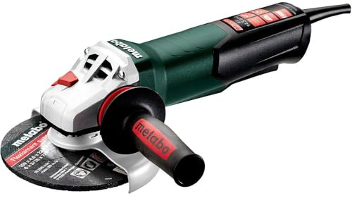 Metabo Amoladora angular de 6 pulgadas | 14.5 amperios | 9.600 RPM | Electrónica | Interruptor de paleta sin bloqueo | M-Brush | WEP 19-150 Q M-BRUSH, verde