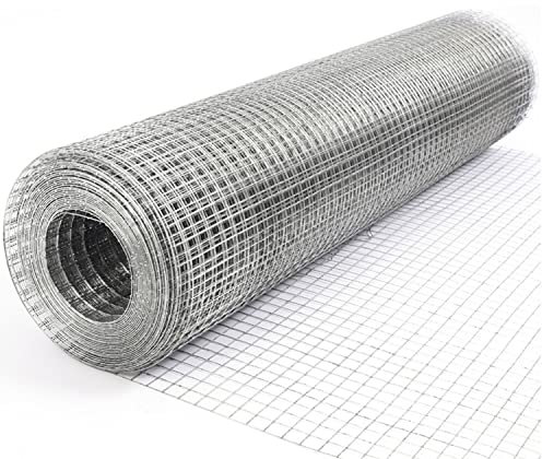 Volierendraht Drahtgitter 304 Edelstahl Robustes Schweißgitter 2x2 Quadratische Öffnungen Hardware-Tuch Maschendrahtzaun Für Garten Draussen (Color : Silver, Size : 1x6m)