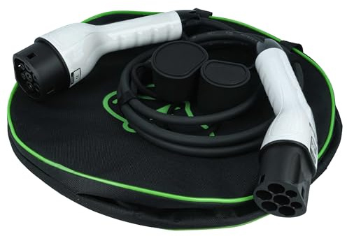 vhbw Typ 2 Ladekabel 3,5 kW 16 A 1-phasig 3 m für E-Auto - Kabel für Wallbox & Ladestation