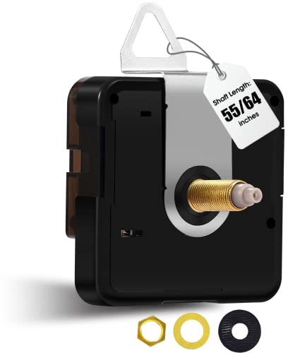 DEEWISH Quarz Uhrwerk für Wanduhr Lautlos, Super Leises Uhrwerke zum Selbsteinbau 8/12.4/14.5/17/20/23.5 mm Schaftlänge Batteriebetriebener DIY Quarzuhrwerk Reparatursatz (Ohne Zeiger, DW-5168 Serie)