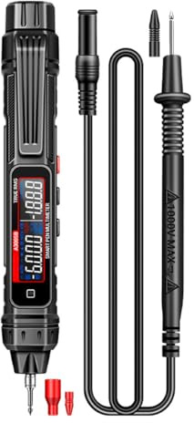 DollaTek Counts Pen Type Digital Multimeter Electrical Tester for AC/DC Voltage Live Wire Resistance Continuity and Diode Tests Multimeter Tester