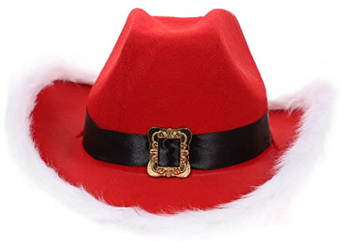 PRETYZOOM Mütze Weihnachtsmann Plüschmütze mit Licht Partymütze für Damen und Herren Weihnachtsmannmütze als Dekoration und Kostümaccessoire Weiche und Bequeme Weihnachtsmütze für Winter