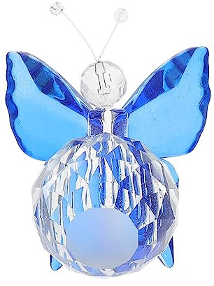 MAGICLULU 2 STK Kristall Schmetterling Prismenfigur Aus Glas Kristall-Schmetterling-Ornament Autoverkleidung Schmetterlings-briefbeschwerer Aus Glas Statuendekor Weihnachten Kleines Geschenk