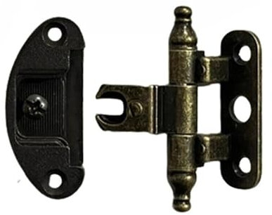 Darfix Cerniera per Armadio Anticata Arte Povera Bronzo Spazzolato Bronzeta