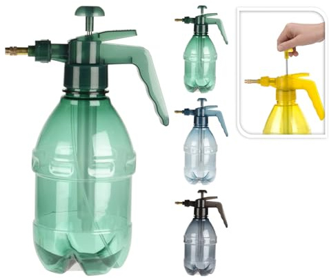 Drucksprüher Transparent 1,5 Liter mit Messingdüse Pumpsprühflasche Sprühflasche Handsprüher Pumpsprüher