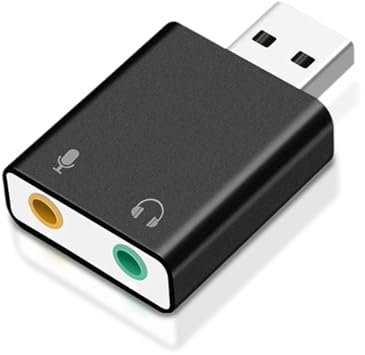 Carte Son Externe USB Convertisseur Audio Jack 3,5mm pour PC, PS4, PS5, Laptop Compatible avec Windows et Mac, Qualité Sonore Haute Définition Design Compact Plug and Play