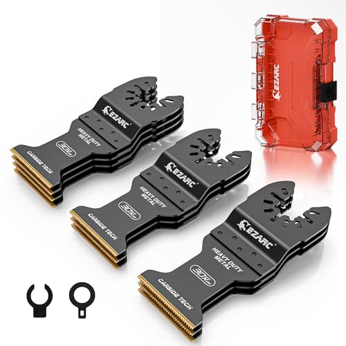 EZARC 10 st svängande multiverktyg blad karbid multiverktyg sågblad för hårt material, härdad metall, spikar, bultar och skruvar, 10-pack