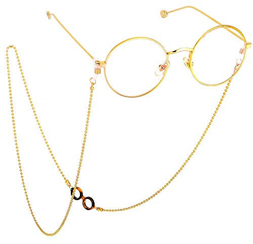 LVUNZJCA Brillenkette Korn-Ketten-Acetat Kette Brille Anti-Rutsch-Personality-Gläser Kette Sonnenbrille Zubehör Sonnenbrillenkette