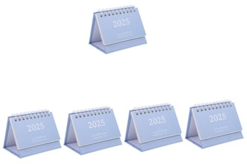 5St Tischkalender 2025 notizbuch büro Wochenkalender Monatsplaner 2024–2025 akademischer Bürozubehör für den täglichen Gebrauch Papier Operitacx