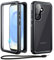 Beeasy für Samsung Galaxy S25 Hülle Wasserdicht, IP68 Wasserfest Outdoor Handyhülle 360 Grad Schutzhülle, S25 Panzerhülle Stoßfest Staubdicht Full Case mit Displayschutz, Schwarz