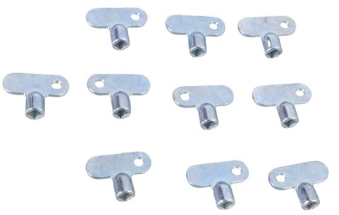 10 válvulas de escape de radiadores, llave cuadrada, radiadores, llave de purga, grifo de agua, purga de fontanería, accesorios de radiadores