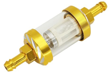 Benzinfilter Motorrad 8mm Kleins, Motorrad Kraftstofffilter Benzinfilterbecher Moped Transparenter Sichtbarer Ölfilter Für Motorräder, ATV