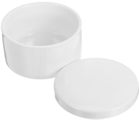 minkissy Ceramic Jewelry Box Elegant White Round Storage Container for Rings and Earrings Creative Jewelry Organizer for Home and Travel