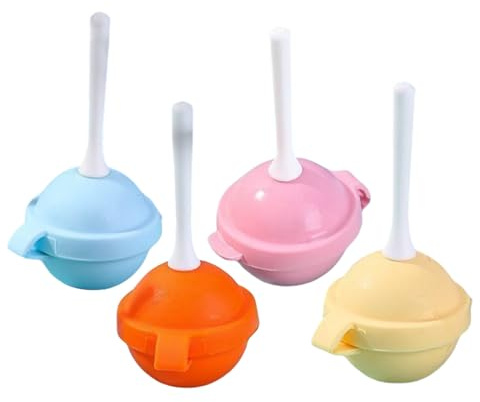 Moule À Sucettes 4 Pièces Moule Rond Réutilisable en Silicone Antiadhésif