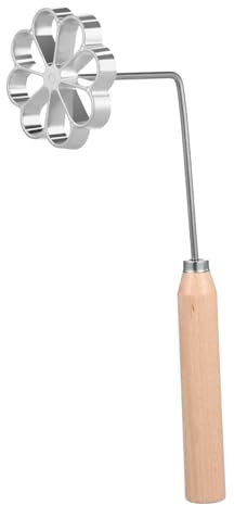 KOCKSHION Molde con Solteritas de Aluminio para Aleación Hacer Mango Cómodo Seguro, Diseño Floral Fácil de Usar y Repostería y Buñuelos