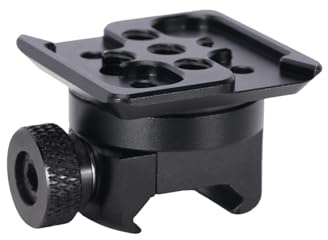 NICEYRIG NATO Clamp to Quick Release Plate with Arca-Swiss | Quick Release Plate Clamp Compatible with Various Arca-style Tripods/DJI RS 2/RSC 2/RS 3/RS 3 Mini/RS 3 Pro stabilisers