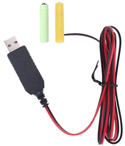 Cable de batería USB – Adaptador de corriente AA AAA de 5 V a 3 V | Cable convertidor de celda para dispositivos que utilizan baterías 5# 7# Herramienta de repuesto de fuente de alimentación USB