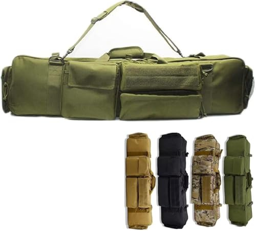 Generico Custodia per Fucile, 100cm Borsa Porta Fucile ad Aria Compressa Molle, Custodie per Armi da Fuoco con Tracolla Regolabile per Custodia da Caccia e Tiro