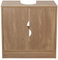 URBNLIVING Flaminio Meuble de rangement pour salle de bain avec lavabo en chêne