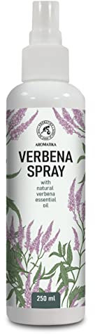 Verbena Raumspray und Lufterfrischer 250ml - Hergestellt aus Reinem Ätherischen Verbena Öl - Natürliches Duftspray - Entspannender Raumduft - Schlafspray - Eisenkraut-Öl Aromatisches Spray