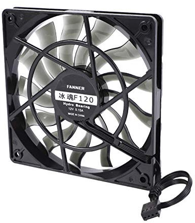 RUSWEST Thin 12mm Thickness 120X120X12mm 12V Desktop Computer Quiet Fan with Speed 12CM Chassis Cooling Fan