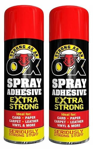 500ml Adhesive Spray Strong As An Ox Extra Strong Glue For Carpet Card Paper (2)