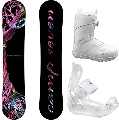 Package-Camp Seven Featherlite Snowboard 147 cm-System Lux Bindings-Siren Lux Pro Twist Women's Snowboard Boots-8