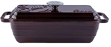 Sallys Gusseisen Brot- Backform Baba (Plum Purple Majolika)