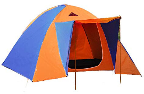 Großes Familienzelt für 3–4 Personen, Outdoor-Campingzelt, einfach aufzubauendes, wasserdichtes, leichtes Rucksack-Kuppelzelt mit Veranda und Tragetasche, zum Wandern, Reisen, Klettern Beautiful