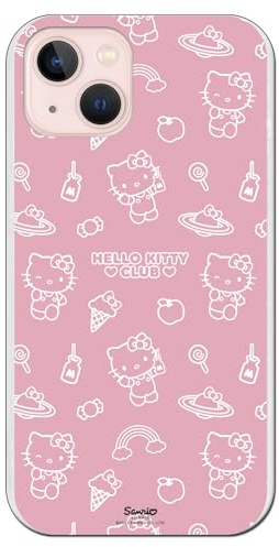 Personalaizer Coque Souple Compatible avec iPhone 15 Hello Kitty en Rose