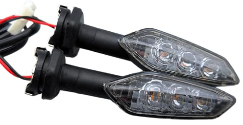 Luces LED de señal de giro para Kawasaki ER6N KLR650 Z1000 ZRX1200R ZH2 Versys 650 1000 NINJA 125 250, intermitentes delanteras o traseras, 1 par