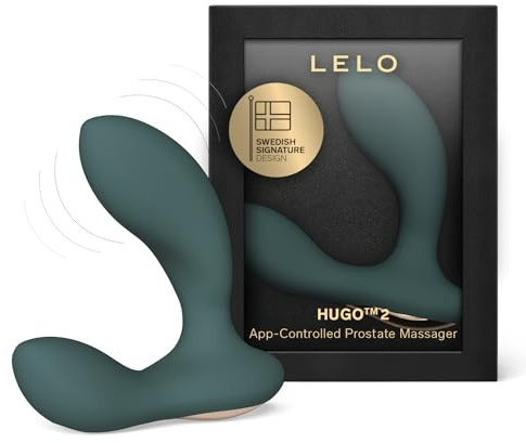 LELO HUGO 2 Vibromasseur Prostatique avec Appli via Bluetooth et 10 Modes de Plaisir, Plug Anal Sex Toys, Green