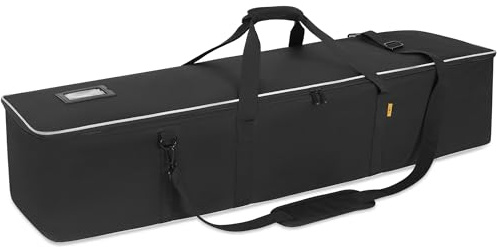 ITHWIU Multifunctional Tripod Bag 45 X 10 X 10 Inches / 114 X 25 X 25 cm Heavy Duty Tripod Carrying Case with Handle for Lights, Speakers, Cameras, Booms, Microphone Stands, Black