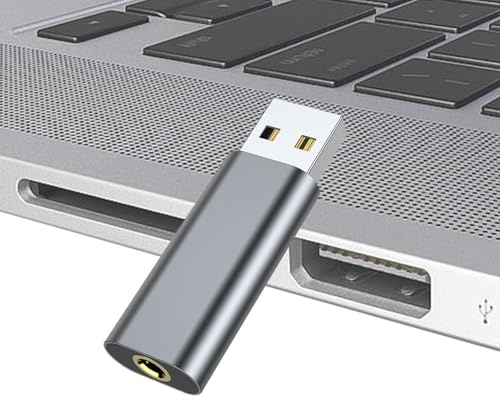 Carte Son USB | Adaptateur Casque USB 3,5 mm Plug and - Carte Son sans Pilote, Interface Audio USB Portable pour League of Legend, Casque, Casque | Pilote, Interface Audio USB Portable pour League of Legend, Casque, Casque