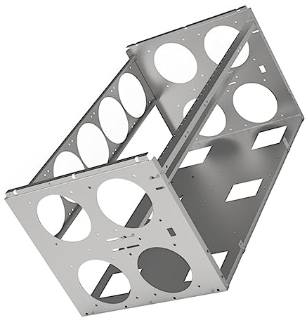 Angoily / / Rahmen Für Bergbauausrüstung 6/8/10 Gpu-Mining-Rack Grafikkarten-aufbewahrungsgehäuse Lüfterunterstützung