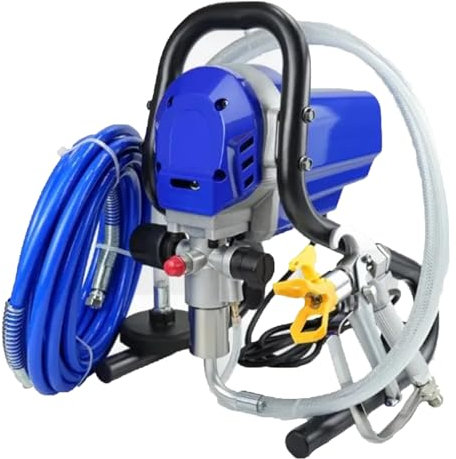 Attrezzatura per spruzzatura di Vernice da 1800 W, Macchina per spruzzatura airless con Flusso Macchina di 2,0 l/min e Pressione di 15 MPa, Pistola a spruzzo per Pittura murale