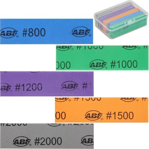 Yuentoen Lot de 15 éponges de ponçage, papier abrasif flexible, grain 800 à 2000, tampons abrasifs pour bois, plastique, impression 3D, modélisme, projets de bricolage