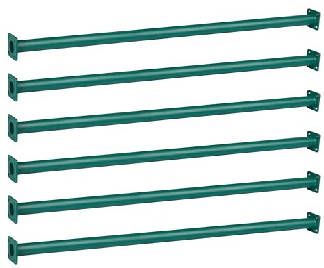 Barcaloo 36 Inch Monkey Bars for Backyard Playground Equipment & Treehouse Accessories - 6 Pack Green Outdoor Monkey Bar Kit DIY Playground Handles for Kids Swing Set